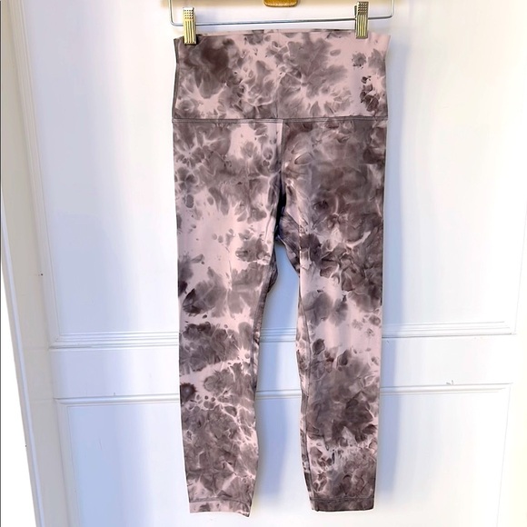 lululemon Align High-Rise Crop 23" Inseam Diamond Dye Mink Bery size 6 - Picture 3 of 8